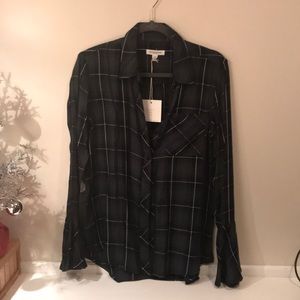 NWT super soft flannel with bell sleeves